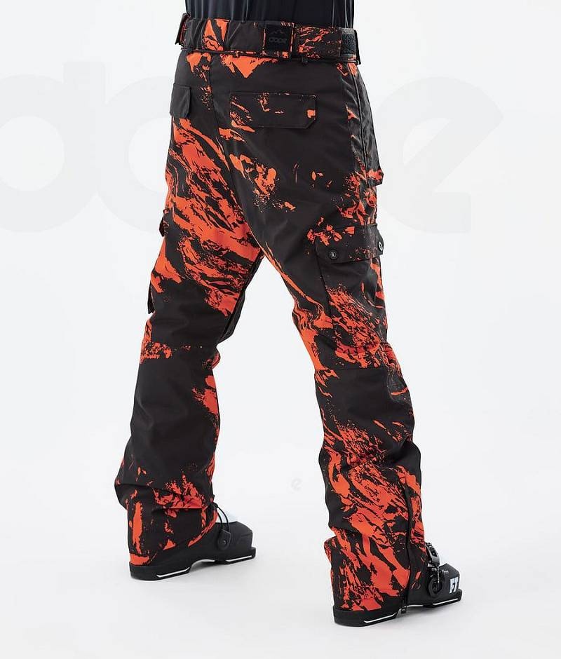 Orange Men's Dope Iconic Ski Pants | India_D1546