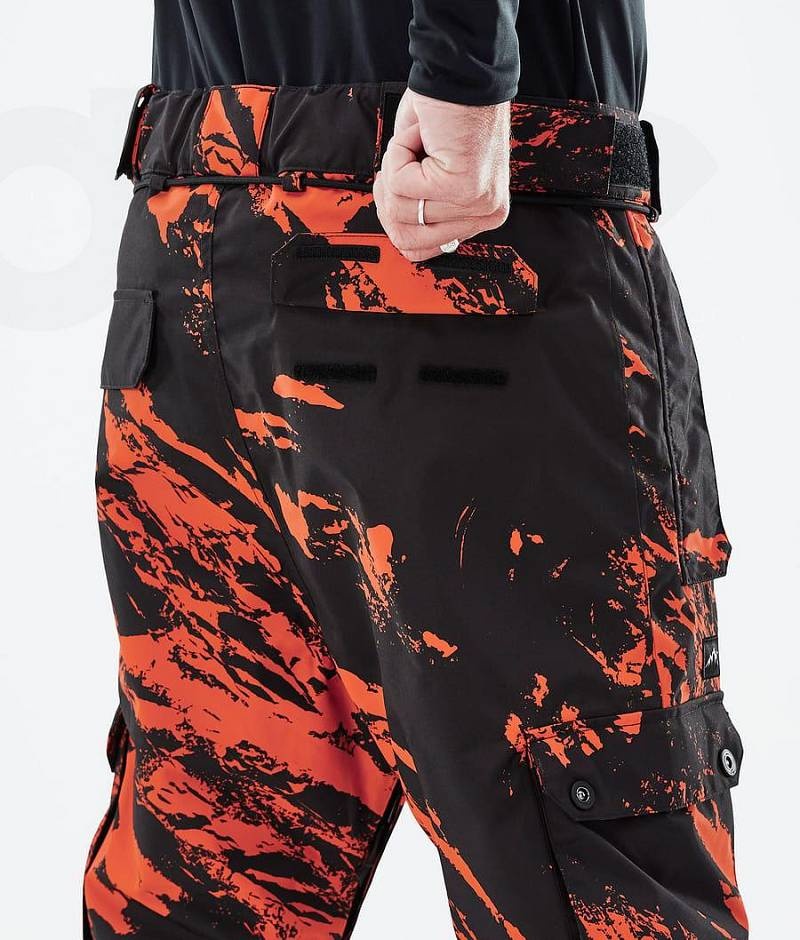 Orange Men's Dope Iconic Ski Pants | India_D1546