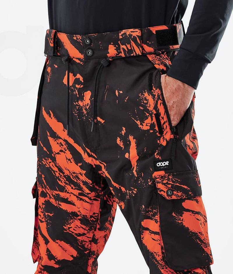 Orange Men's Dope Iconic Ski Pants | India_D1546