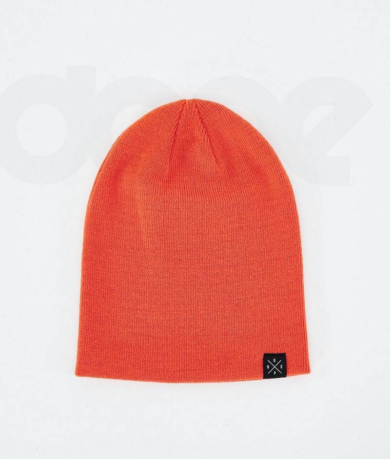 Orange Men's Dope Solitude Beanies | India_D1176