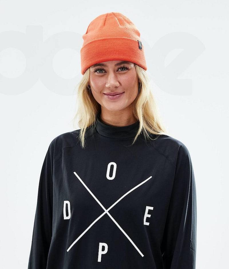 Orange Men's Dope Solitude Beanies | India_D1176