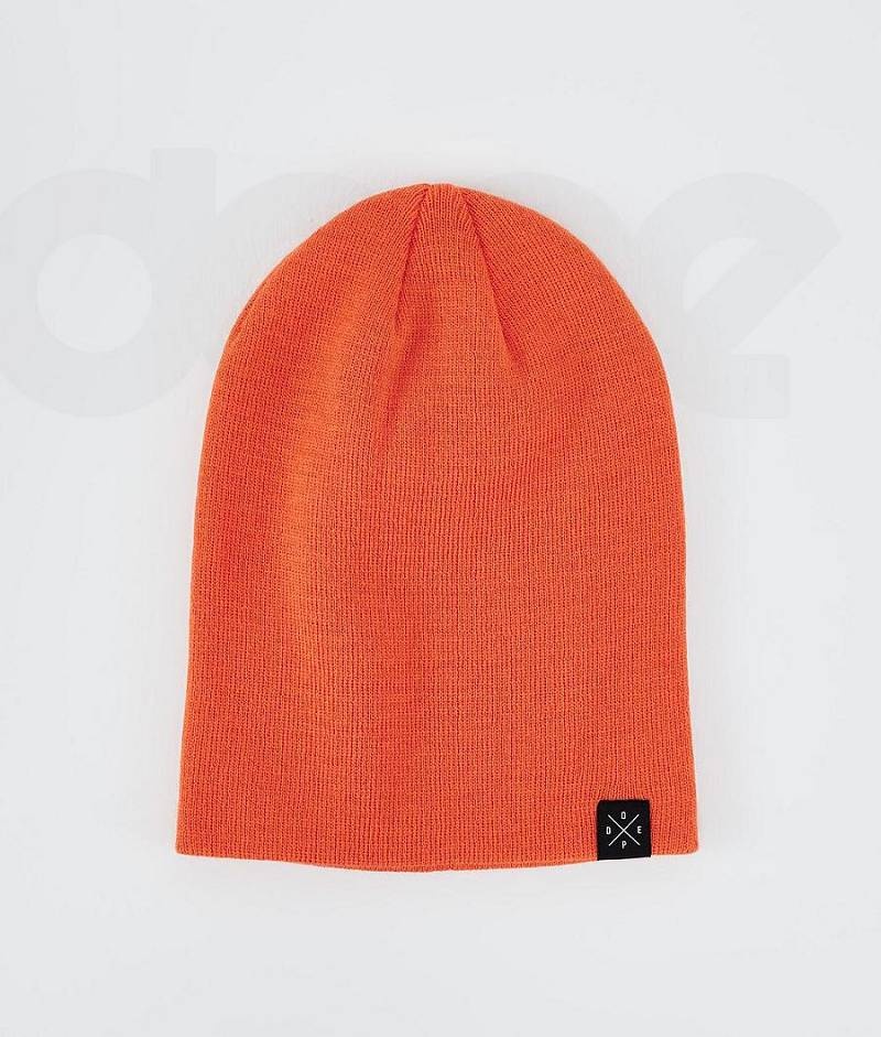 Orange Men's Dope Solitude Beanies | India_D1211