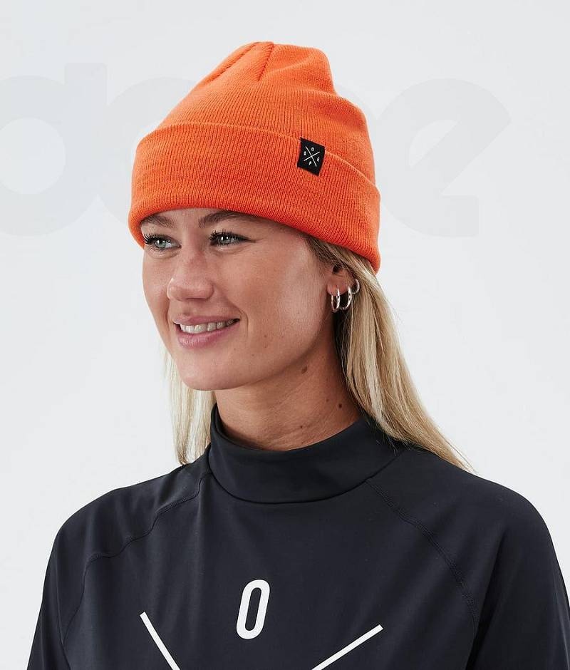 Orange Men's Dope Solitude Beanies | India_D1211