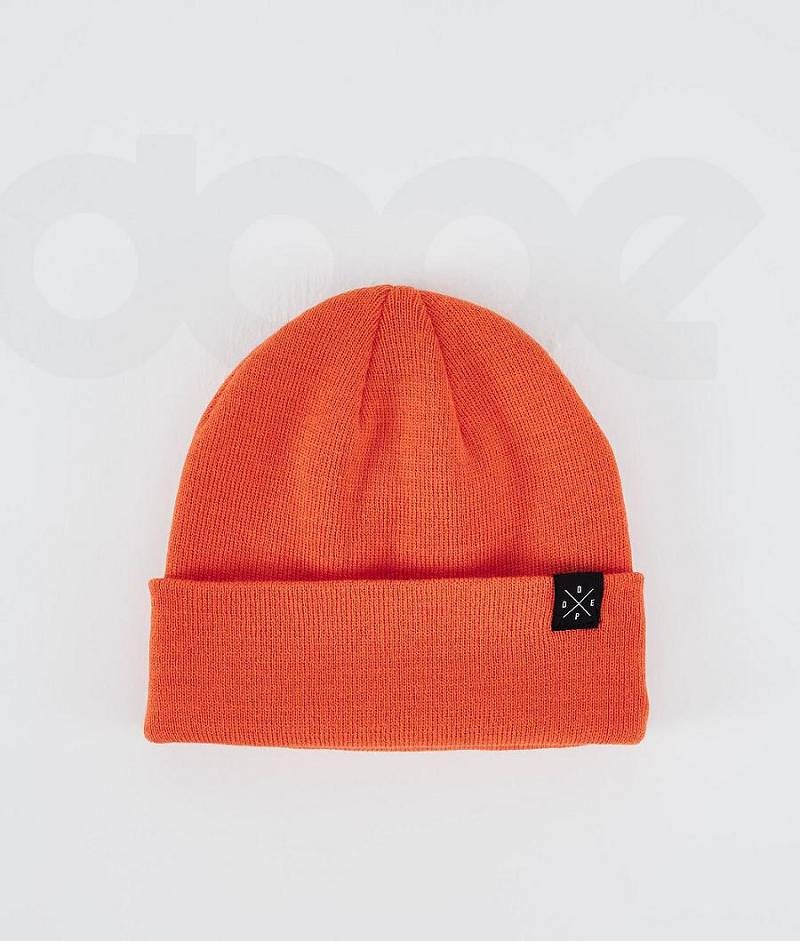 Orange Men\'s Dope Solitude Beanies | India_D1211