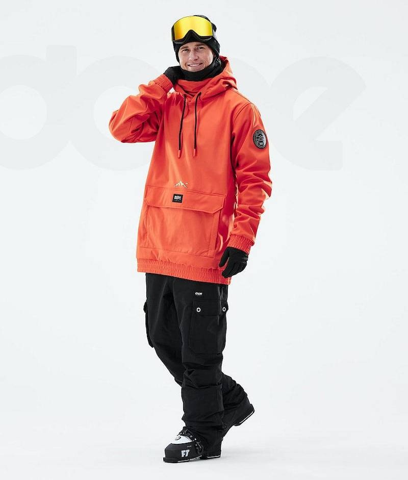 Orange Men's Dope Wylie Ski Jackets | India_D1645