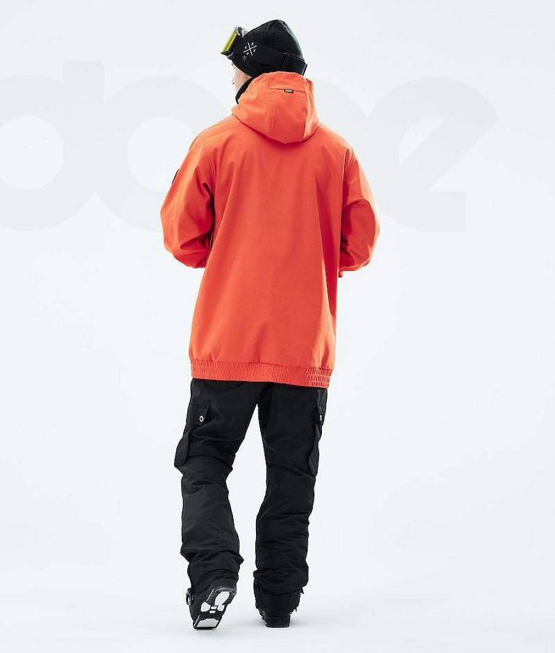 Orange Men's Dope Wylie Ski Jackets | India_D1645