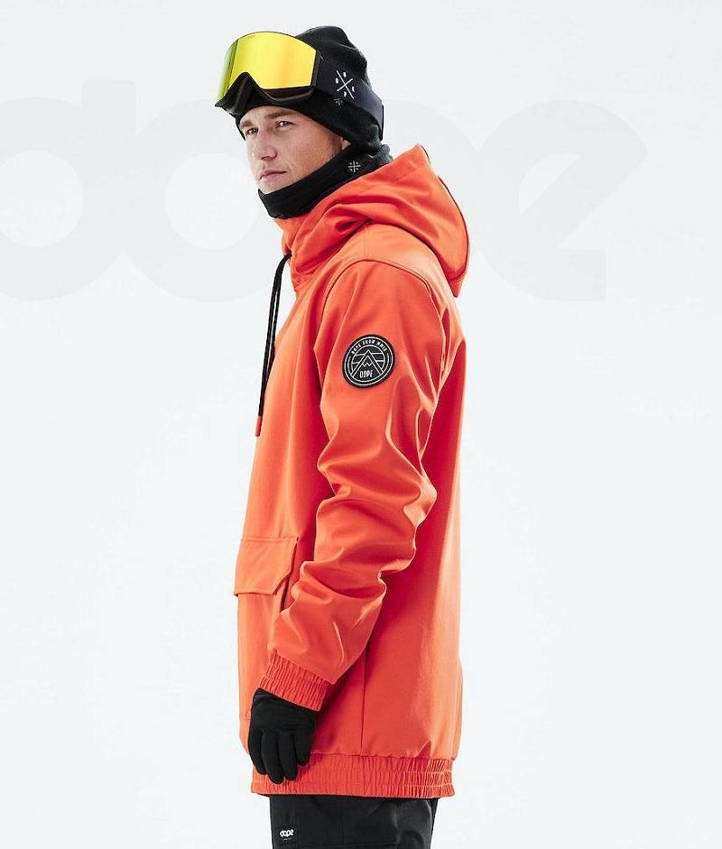 Orange Men's Dope Wylie Ski Jackets | India_D1645