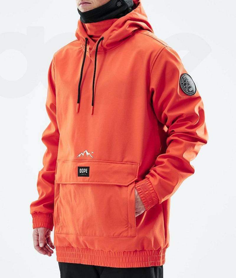 Orange Men's Dope Wylie Ski Jackets | India_D1645