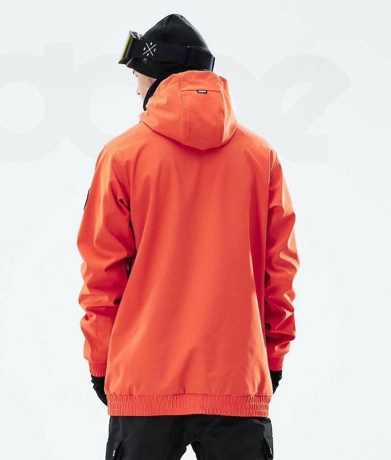 Orange Men's Dope Wylie Ski Jackets | India_D1645