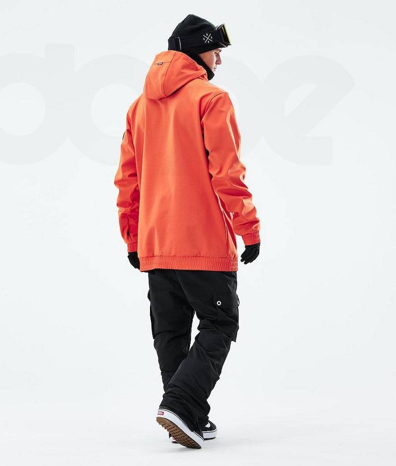 Orange Men's Dope Wylie Snowboard Jackets | India_D2120