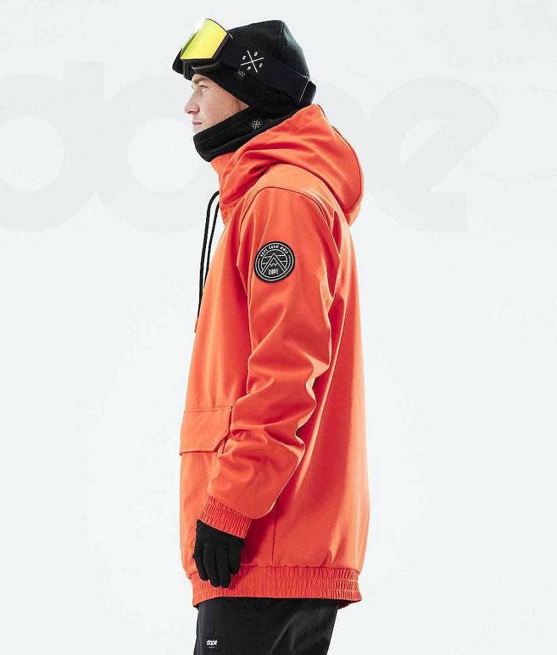 Orange Men's Dope Wylie Snowboard Jackets | India_D2120