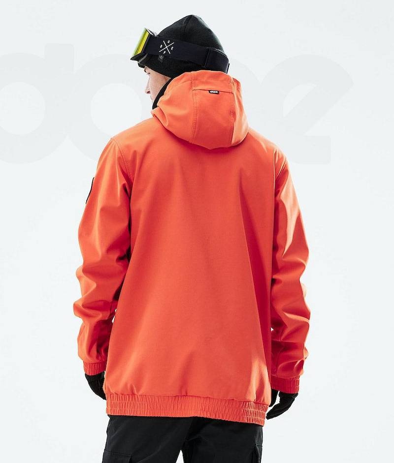 Orange Men's Dope Wylie Snowboard Jackets | India_D2120