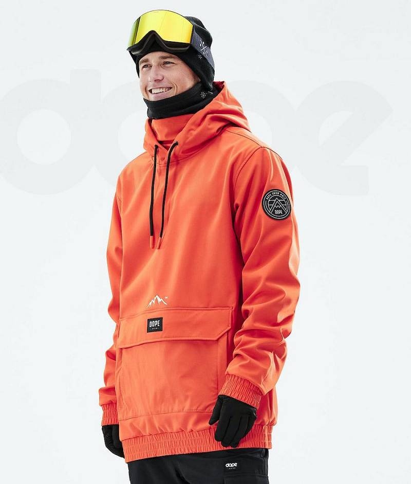 Orange Men\'s Dope Wylie Snowboard Jackets | India_D2120