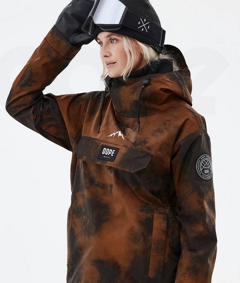 Orange Women's Dope Blizzard W Snowboard Jackets | India_D1352