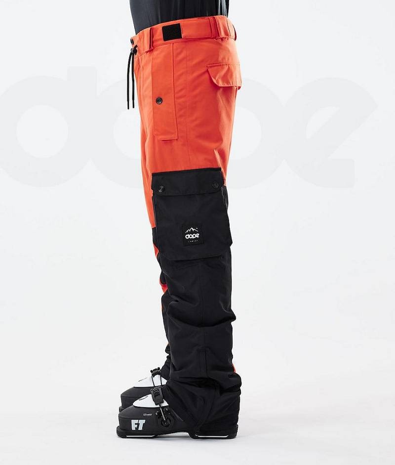 Orange / Black Men's Dope Adept 2021 Ski Pants | India_D2127