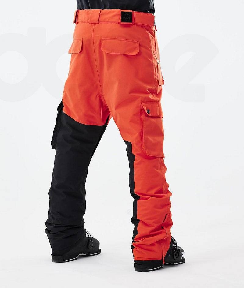 Orange / Black Men's Dope Adept 2021 Ski Pants | India_D2127