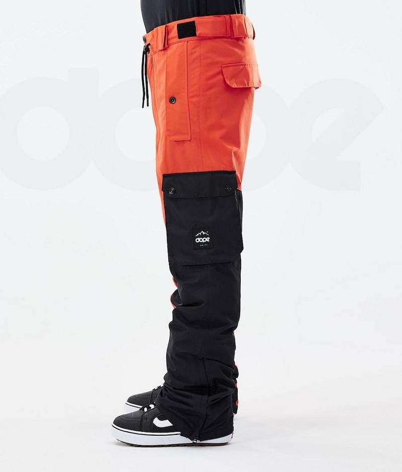 Orange / Black Men's Dope Adept 2021 Snowboard Pants | India_D1001