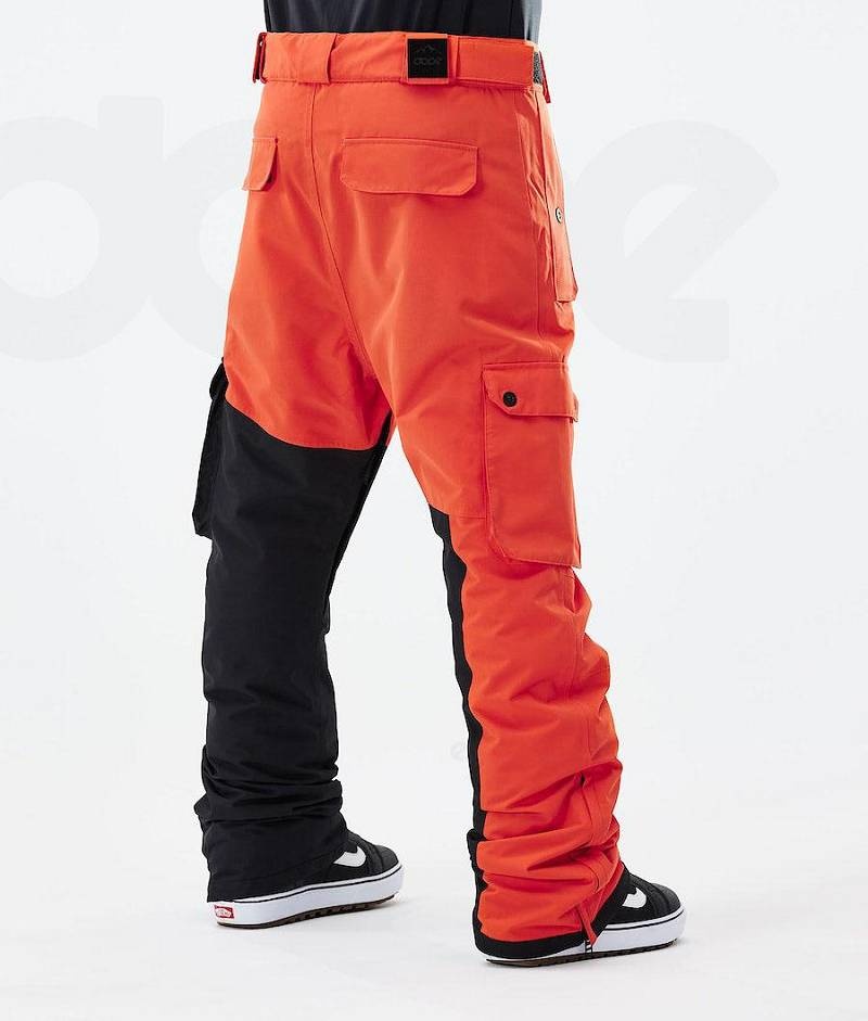 Orange / Black Men's Dope Adept 2021 Snowboard Pants | India_D1001