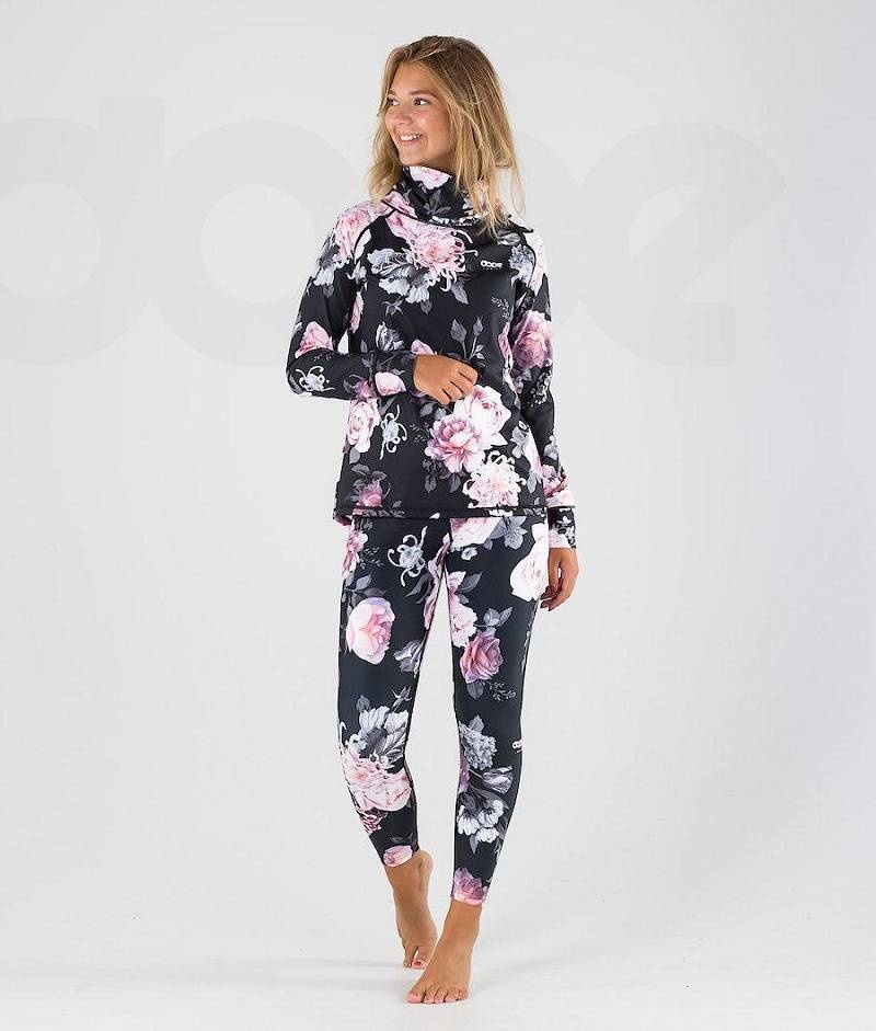 Pink Flower Women's Dope Snuggle W Base Layer Pants | India_D1155