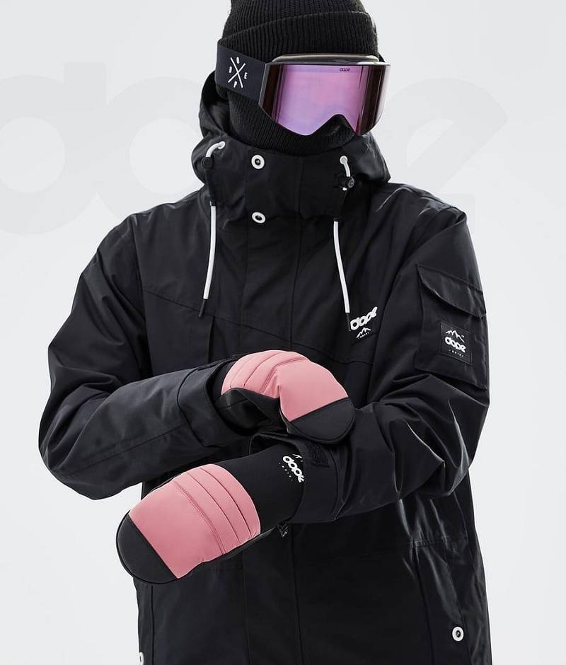 Pink Men's Dope Ace Snowboard Gloves | India_D1452