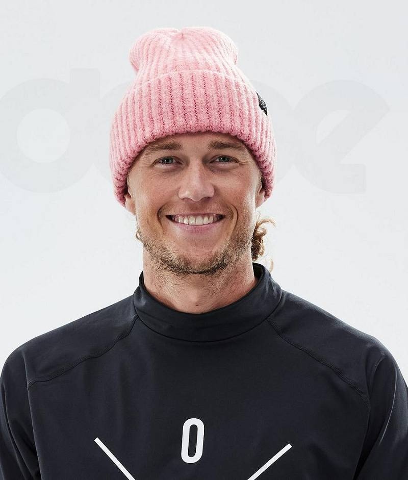 Pink Men's Dope Chunky Beanies | India_D2133