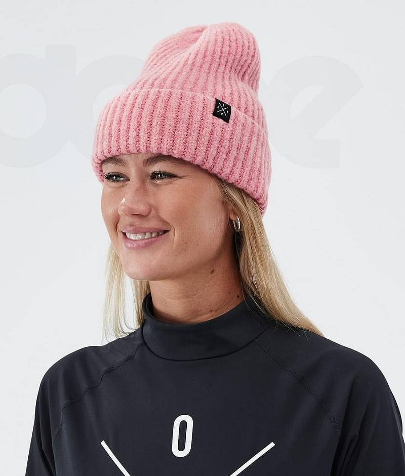 Pink Men's Dope Chunky Beanies | India_D2133