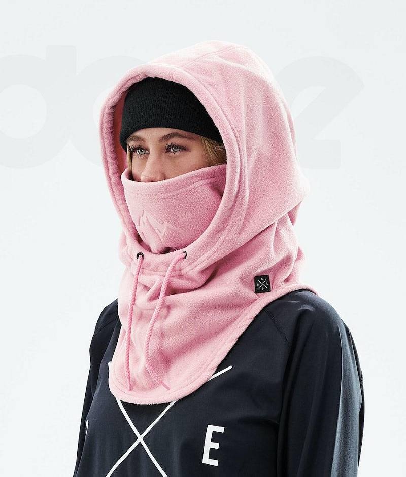 Pink Men's Dope Cozy Hood II Facemasks | India_D1620