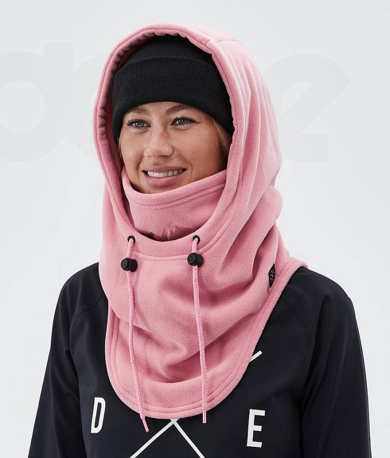 Pink Men's Dope Cozy Hood II Facemasks | India_D1177