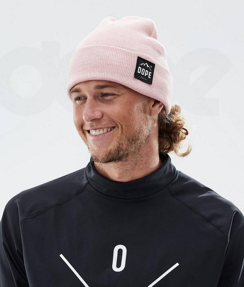 Pink Men's Dope Paradise Beanies | India_D1079