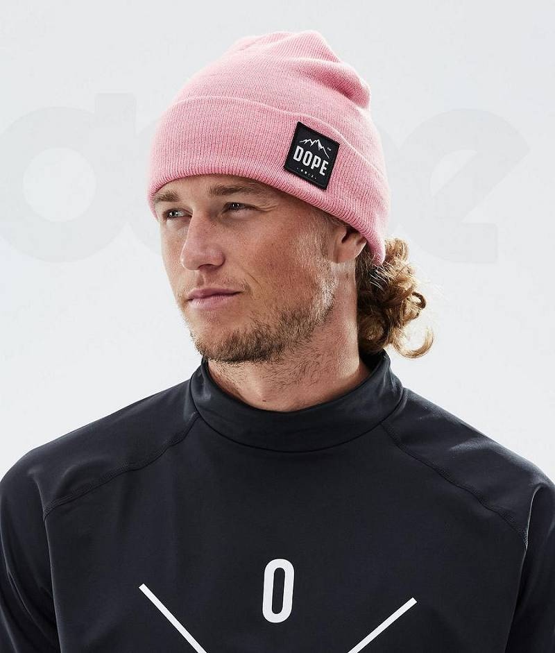 Pink Men's Dope Paradise Beanies | India_D1339