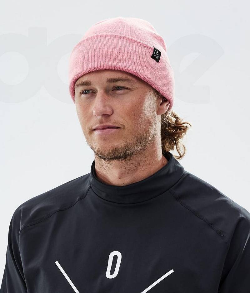 Pink Men's Dope Solitude Beanies | India_D2426