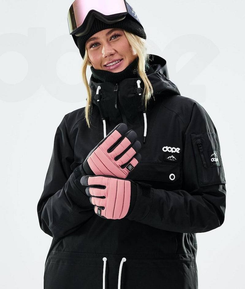 Pink Women's Dope Ace 2021 Snowboard Gloves | India_D1913