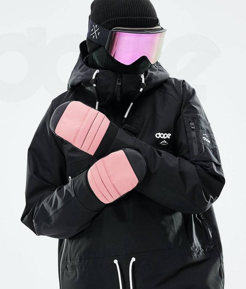 Pink Women's Dope Ace 2021 Snowboard Gloves | India_D1199