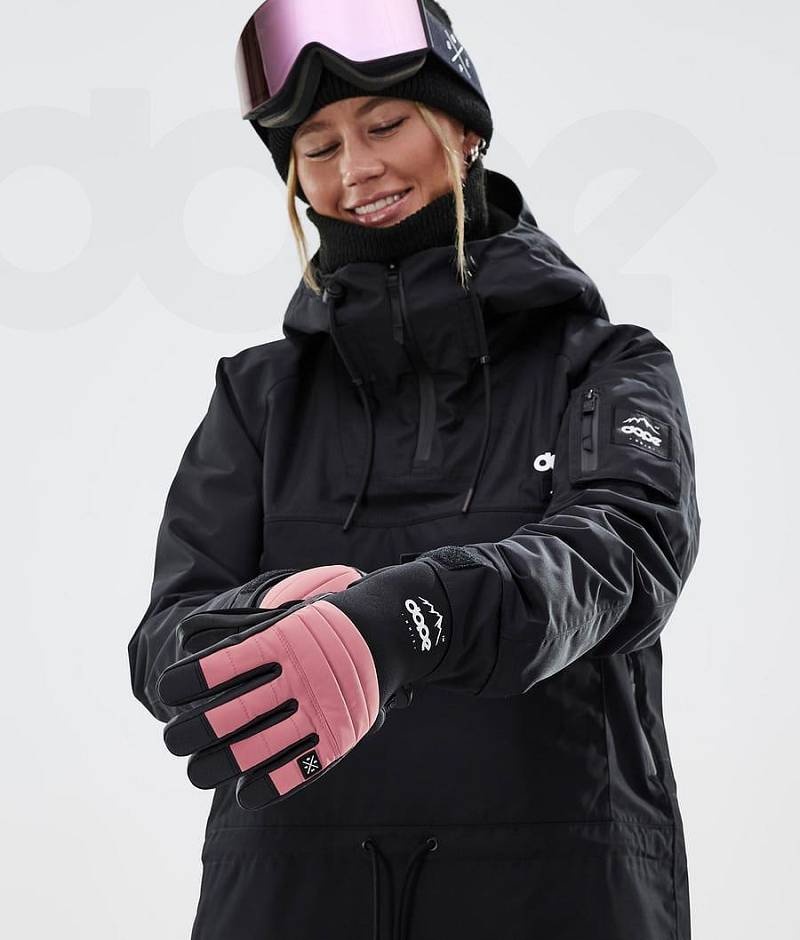 Pink Women's Dope Ace Snowboard Gloves | India_D1791