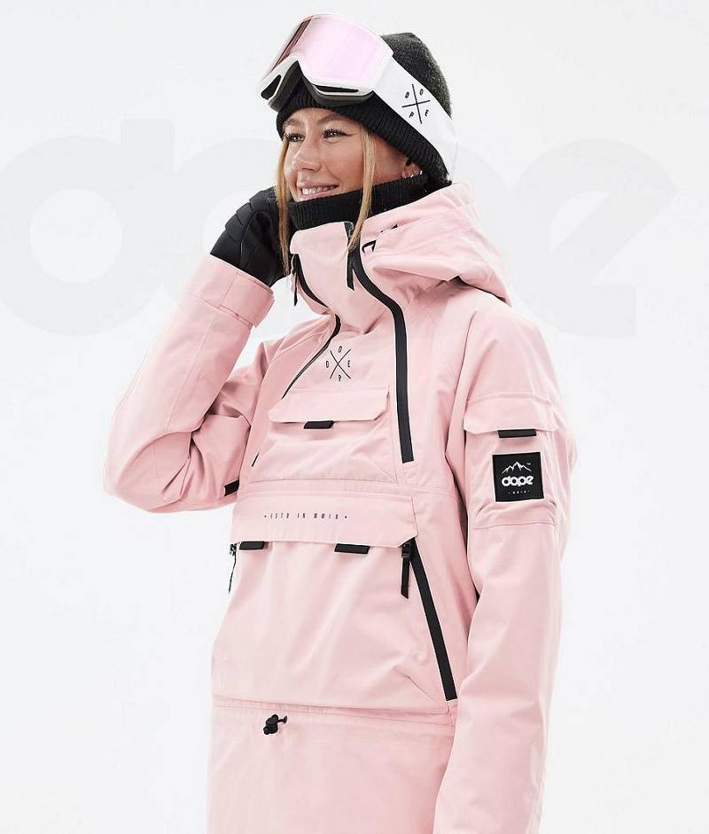 Pink Women's Dope Akin W Ski Jackets | India_D1870