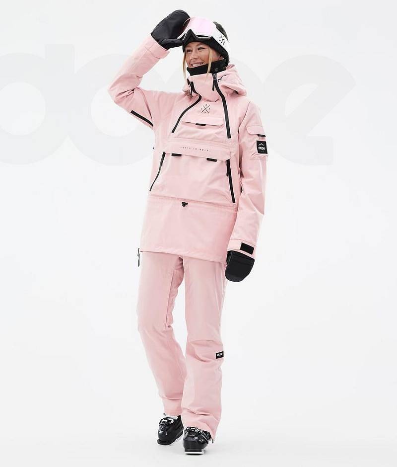 Pink Women's Dope Akin W Ski Jackets | India_D1870