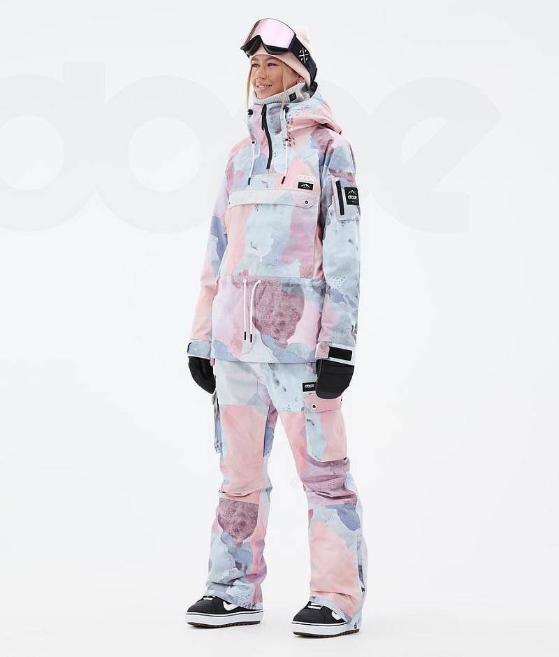 Pink Women's Dope Annok W Snowboard Jackets | India_D2523