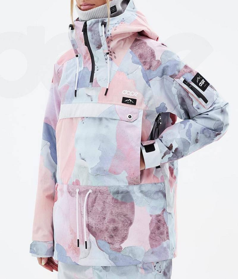 Pink Women's Dope Annok W Snowboard Jackets | India_D2523