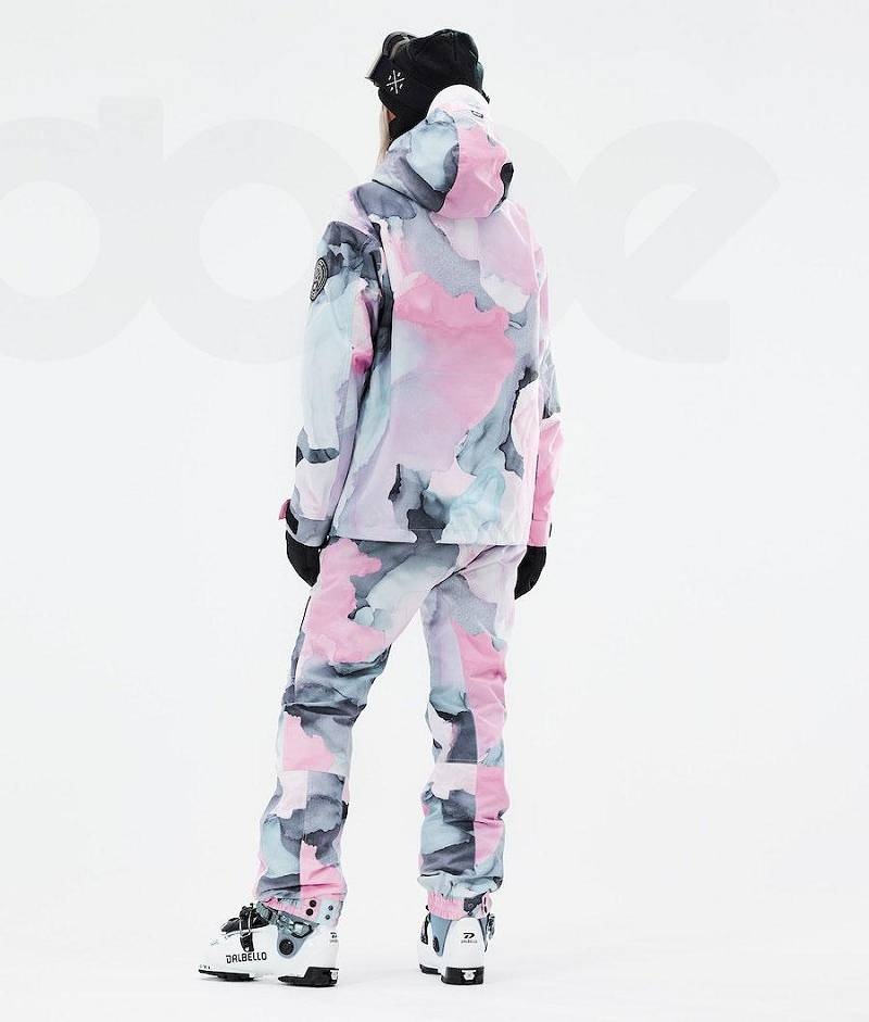 Pink Women's Dope Blizzard W 2021 Ski Jackets | India_D1846