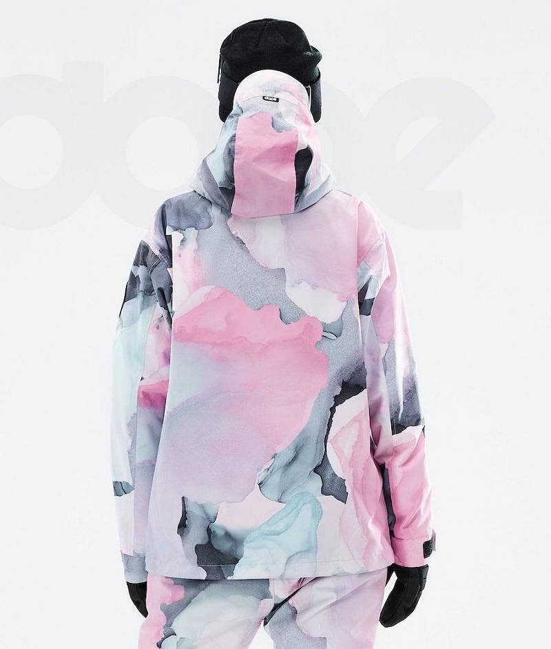 Pink Women's Dope Blizzard W 2021 Ski Jackets | India_D1846