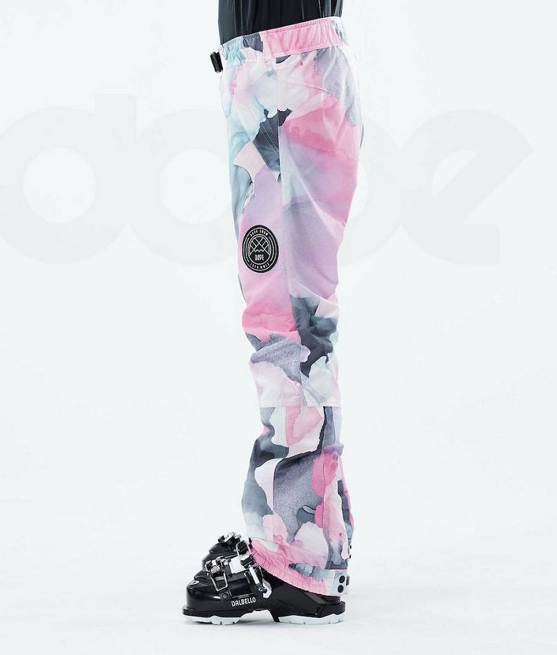 Pink Women's Dope Blizzard W 2021 Ski Pants | India_D1676