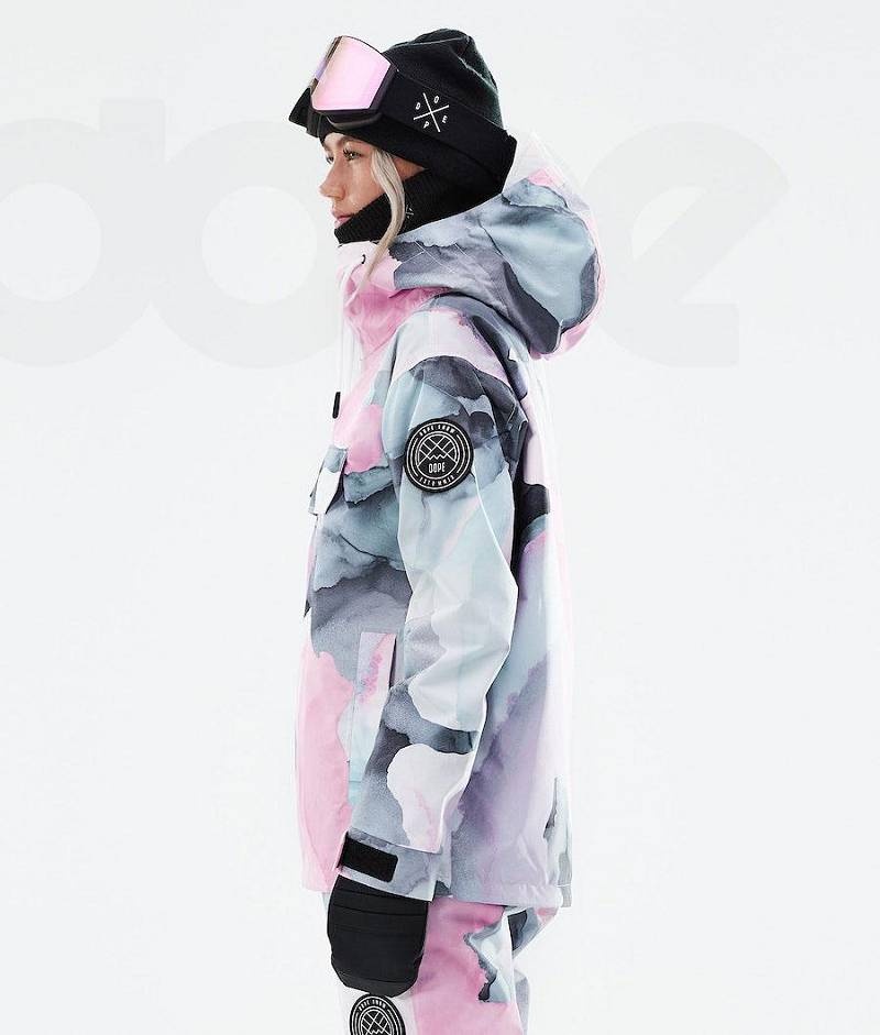 Pink Women's Dope Blizzard W 2021 Snowboard Jackets | India_D2491