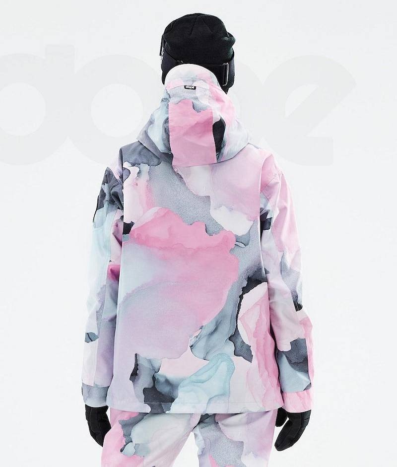 Pink Women's Dope Blizzard W 2021 Snowboard Jackets | India_D2491