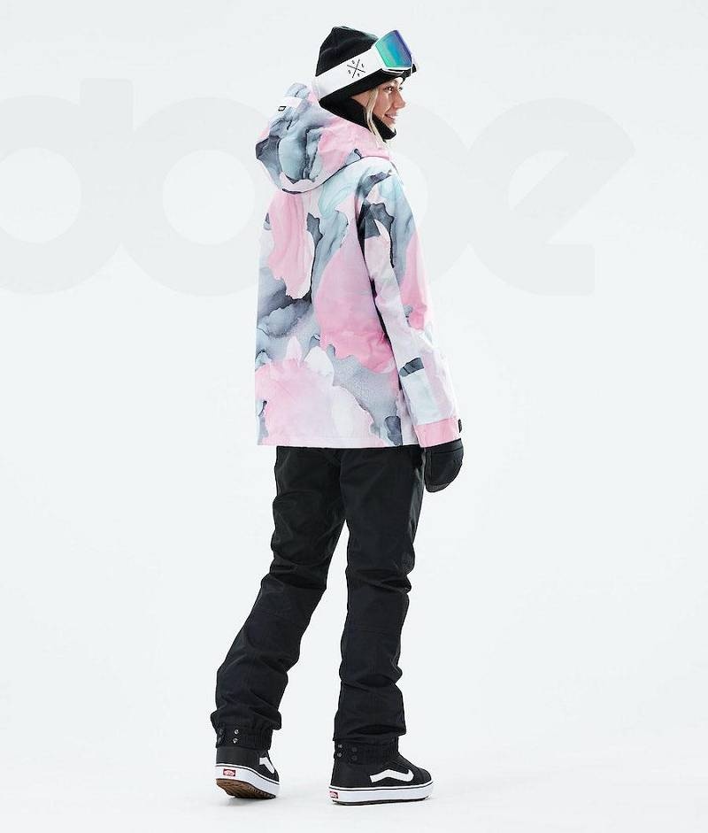 Pink Women's Dope Blizzard W Full Zip 2021 Snowboard Jackets | India_D1789