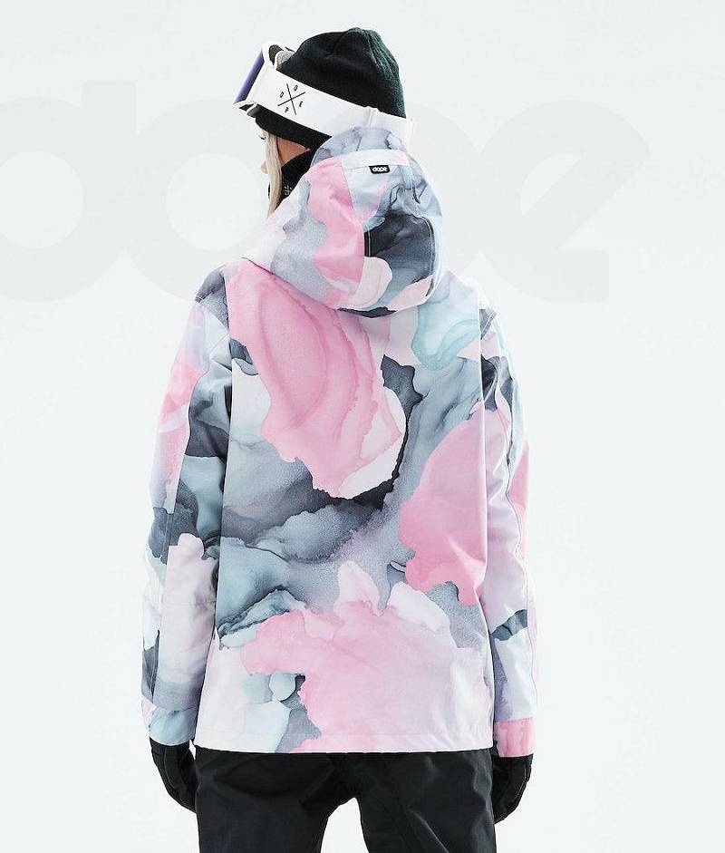 Pink Women's Dope Blizzard W Full Zip 2021 Snowboard Jackets | India_D1789