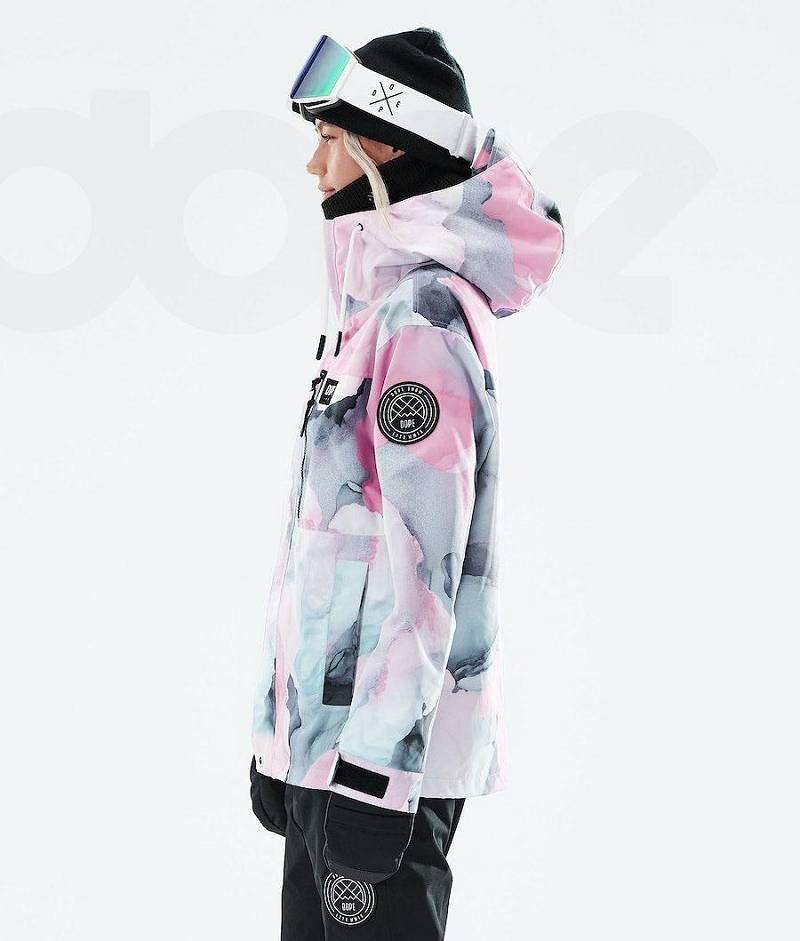 Pink Women's Dope Blizzard W Full Zip 2021 Snowboard Jackets | India_D1789