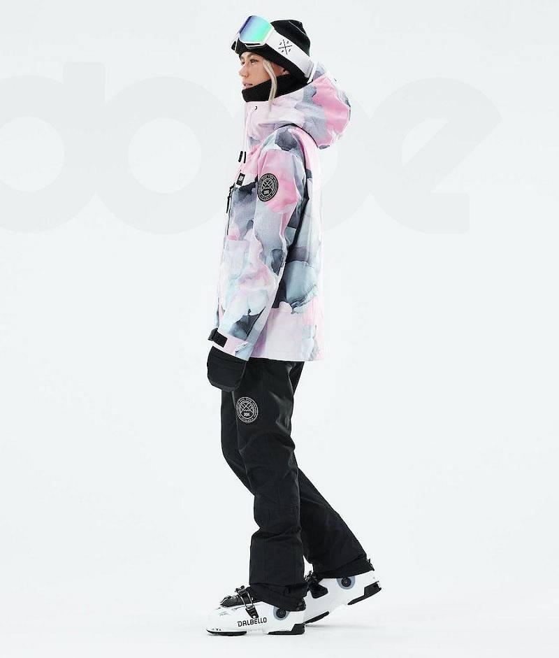 Pink Women's Dope Blizzard W Full Zip 2021 Ski Jackets | India_D1117