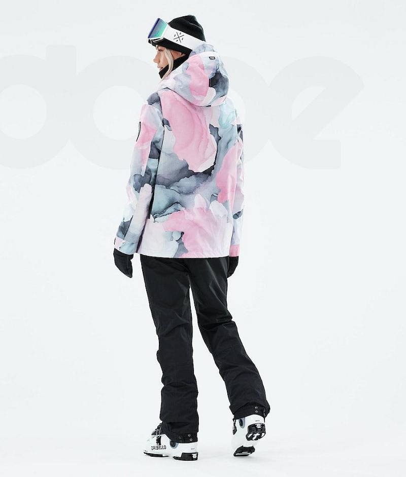 Pink Women's Dope Blizzard W Full Zip 2021 Ski Jackets | India_D1117