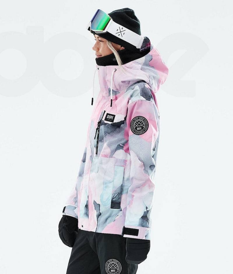 Pink Women's Dope Blizzard W Full Zip 2021 Ski Jackets | India_D1117