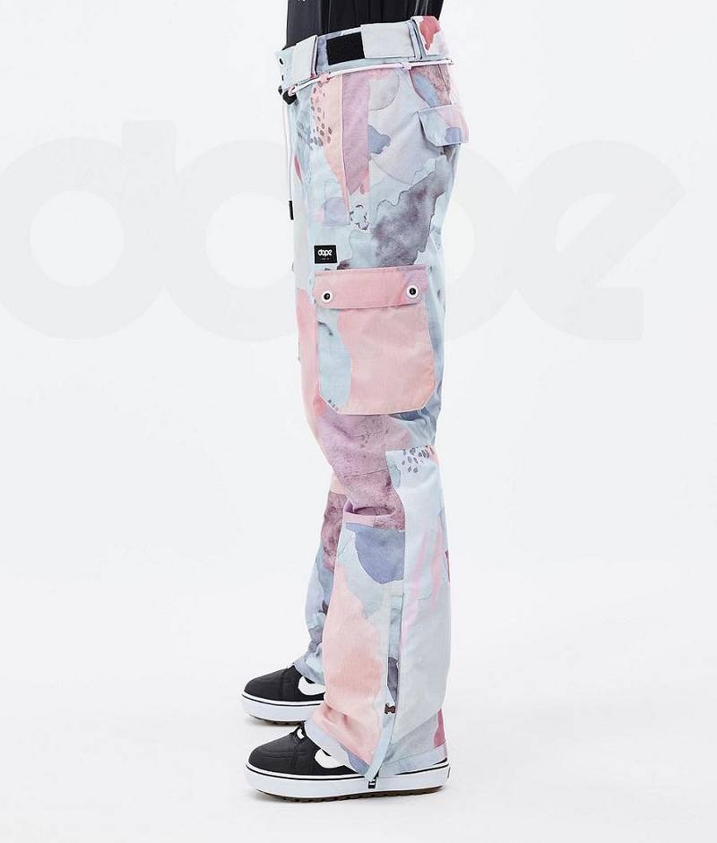 Pink Women's Dope Iconic W Snowboard Pants | India_D1647